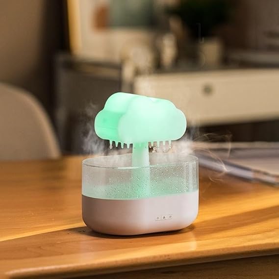 Rain Cloud Humidifier with 7 Color LED Night Light