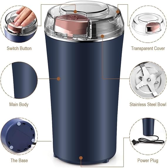 4-Blade Electric Coffee & Spice Grinder