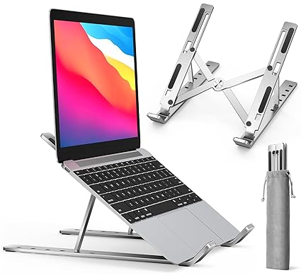 Adjustable Aluminum Laptop Computer Desktop Tablet Stand