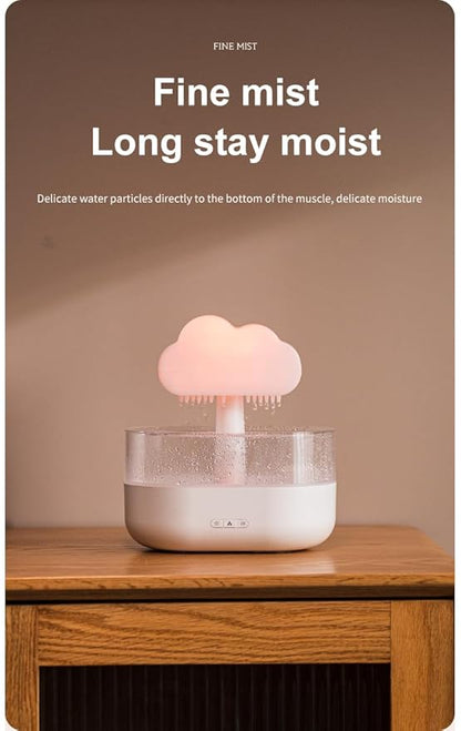 Rain Cloud Humidifier with 7 Color LED Night Light