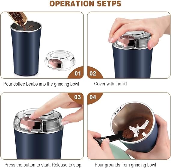 4-Blade Electric Coffee & Spice Grinder