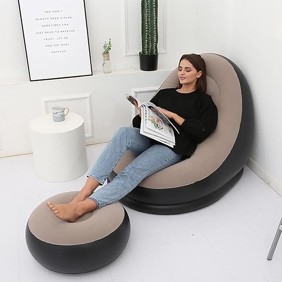 Inflatable Leisure Sofa Chair and Footstool